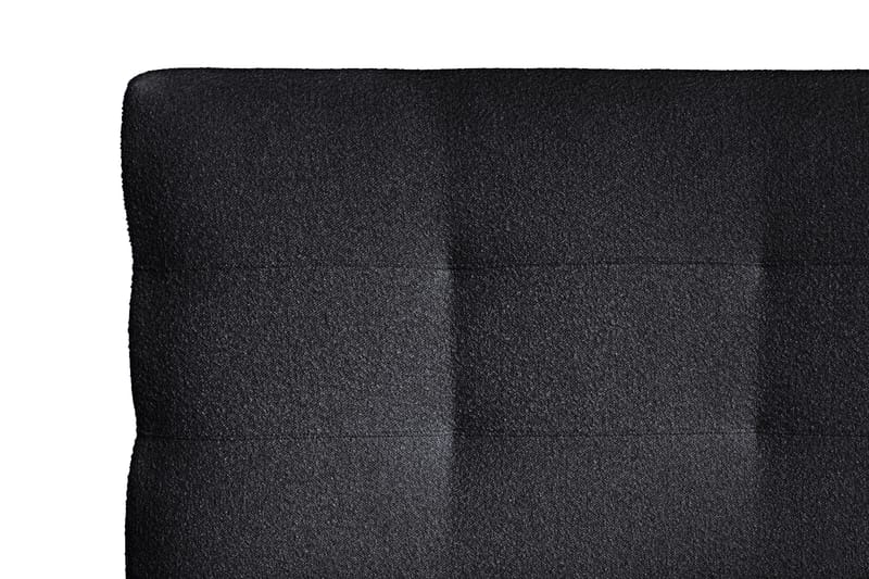 Oslo Lyx Sengepakke Kontinentalseng 120x200 cm Knappet Sengegavl - Sort - Møbler - Senge - Kontinentalsenge