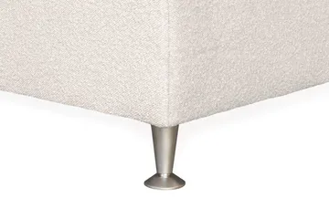 Oslo Lyx Sengepakke Kontinentalseng 140x200 cm Curved Sengegavl - Lys beige - Møbler - Senge - Komplet sengepakke