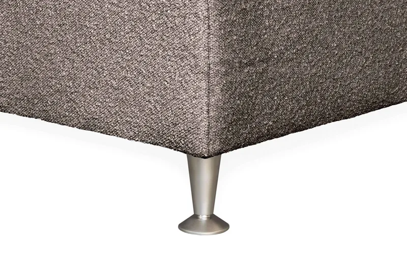 Oslo Lyx Sengepakke Kontinentalseng 140x200 cm Curved Sengegavl - Lys brun - Møbler - Senge - Kontinentalsenge