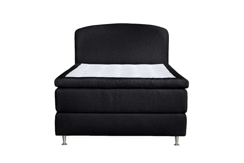 Oslo Lyx Sengepakke Kontinentalseng 140x200 cm Curved Sengegavl, Sort