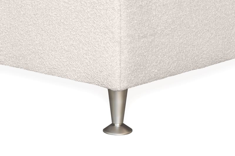 Oslo Lyx Sengepakke Kontinentalseng 160x200 cm Curved Sengegavl - Lys beige - Møbler - Senge - Kontinentalsenge