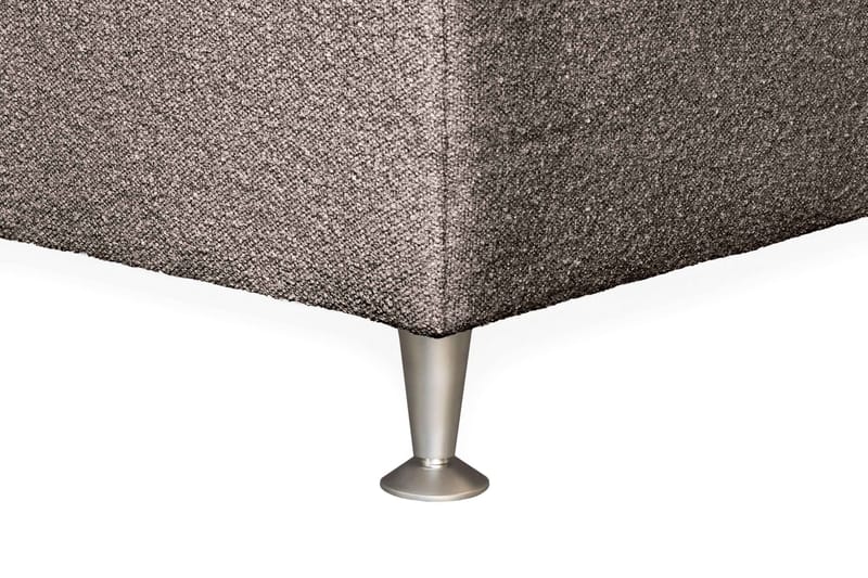 Oslo Lyx Sengepakke Kontinentalseng 160x200 cm Curved Sengegavl - Lys brun - Møbler - Senge - Komplet sengepakke