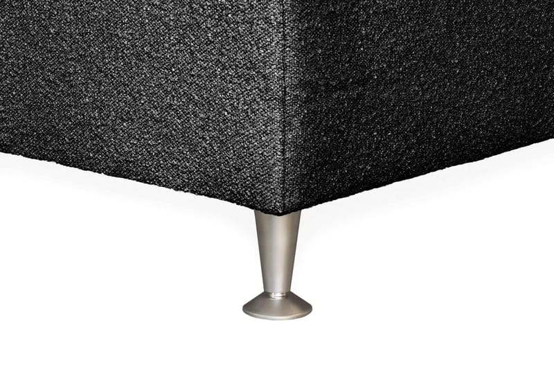 Oslo Lyx Sengepakke Kontinentalseng 160x200 cm Curved Sengegavl - Sort - Møbler - Senge - Komplet sengepakke