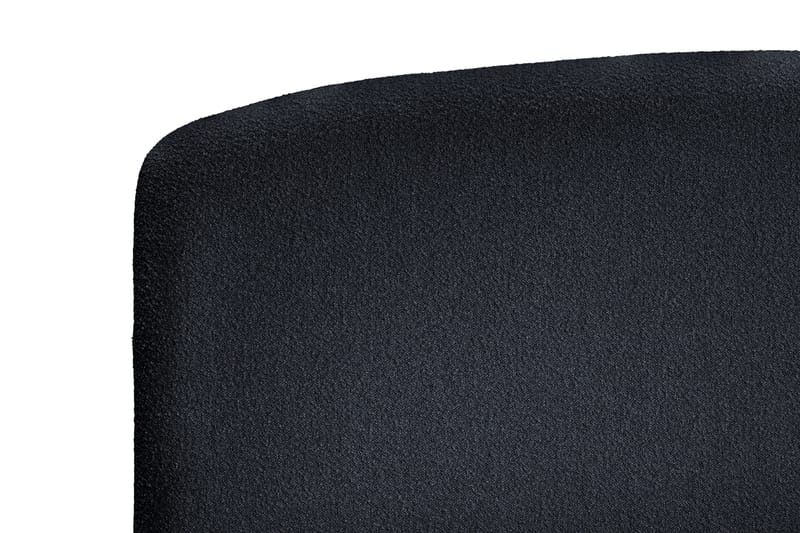 Oslo Lyx Sengepakke Kontinentalseng 160x200 cm Curved Sengegavl - Sort - Møbler - Senge - Komplet sengepakke
