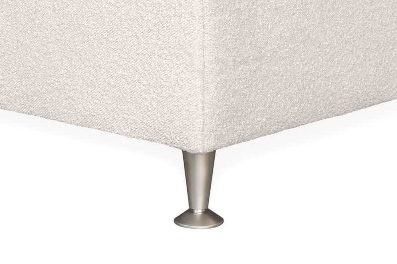 Oslo Lyx Sengepakke Kontinentalseng 180x200 cm Curved Sengegavl - Lys beige - Møbler - Senge - Komplet sengepakke