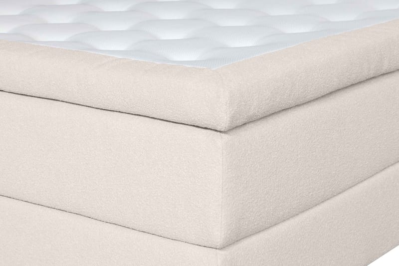 Oslo Lyx Sengepakke Kontinentalseng 180x200 cm Curved Sengegavl - Lys beige - Møbler - Senge - Kontinentalsenge