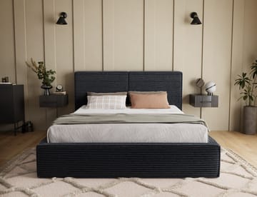 Pesillo sengeramme med opbevaring 140x200 cm - sort - Møbler - Senge - Sengeramme & sengestel
