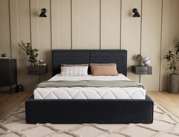Pesillo sengeramme med opbevaring 140x200 cm - sort - Møbler - Senge - Sengeramme & sengestel