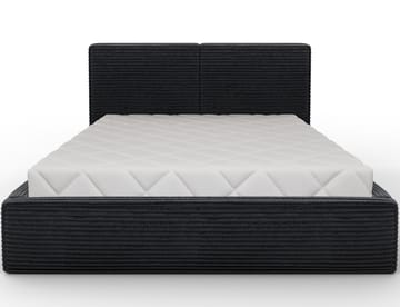 Pesillo sengeramme med opbevaring 140x200 cm - sort - Møbler - Senge - Sengeramme & sengestel