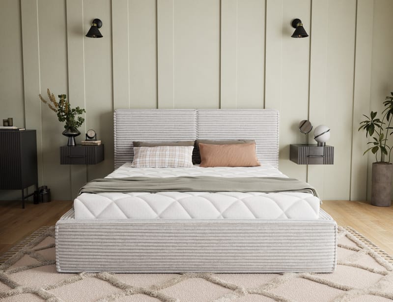 Pesillo sengeramme med opbevaring 140x200 cm - sort - Møbler - Senge - Sengeramme & sengestel