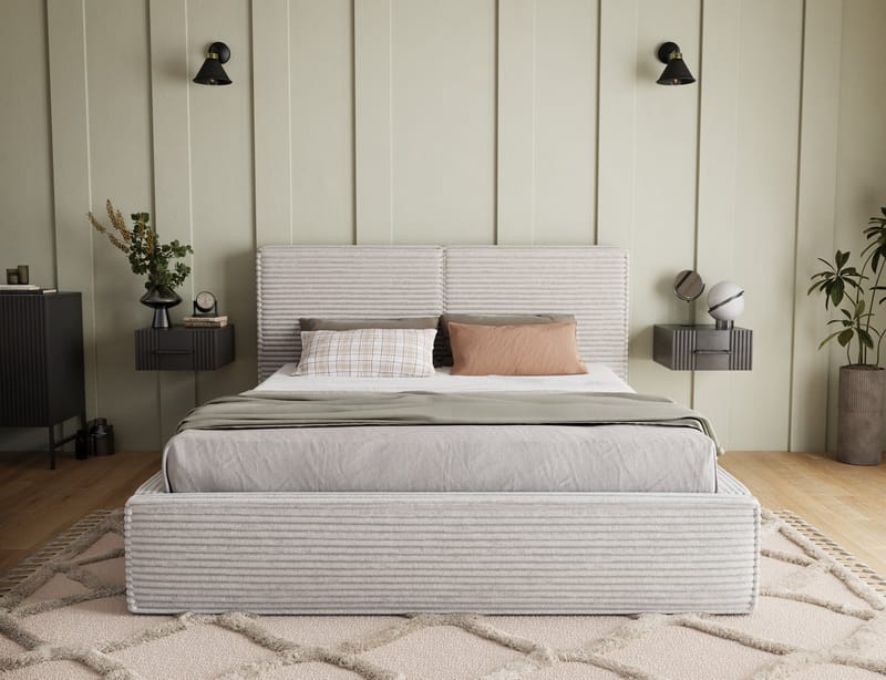 Pesillo sengeramme med opbevaring 180x200 cm - sort - Møbler - Senge - Sengeramme & sengestel