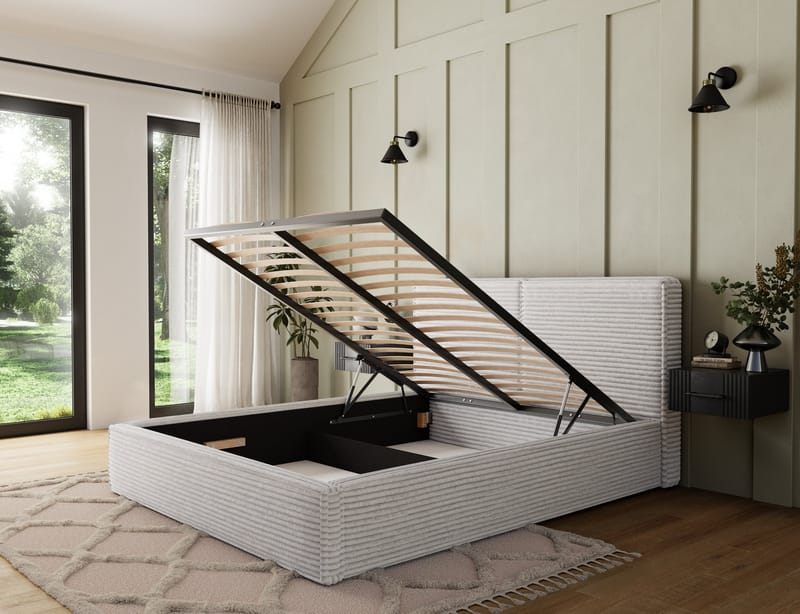 Pesillo sengeramme med opbevaring 180x200 cm - sort - Møbler - Senge - Sengeramme & sengestel