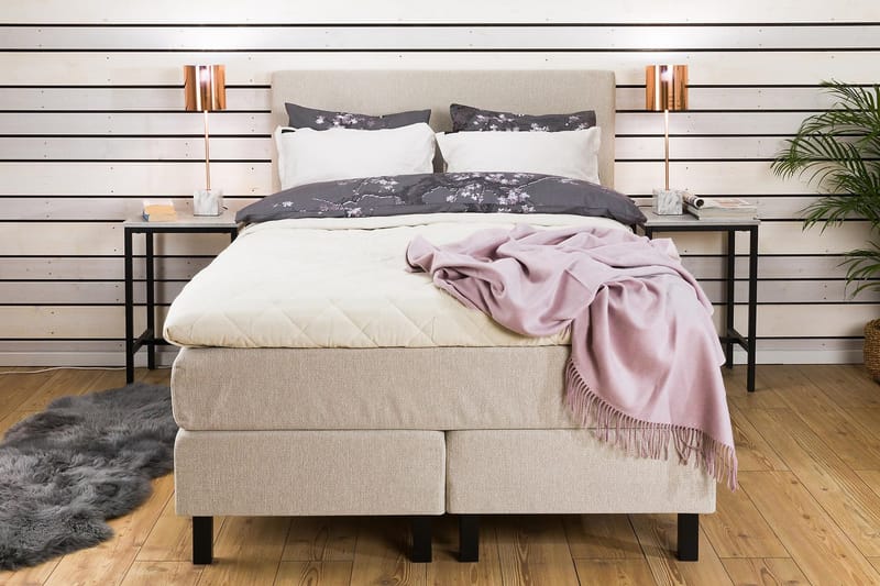 Princess Kontinentalseng 140x200 - Beige - Møbler - Senge - Komplet sengepakke