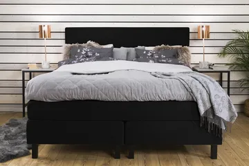 Princess Kontinentalseng 180x200 - sort - Møbler - Senge - Komplet sengepakke
