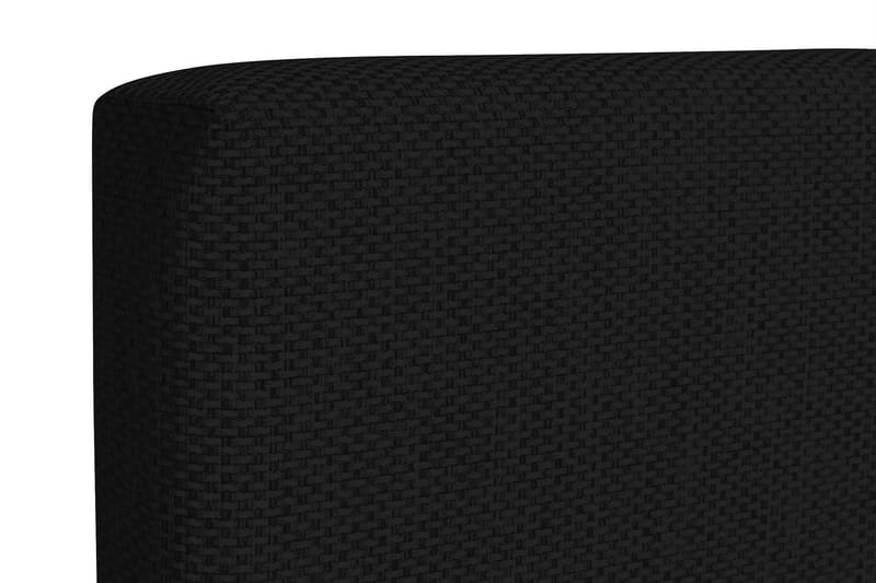 Princess Sengepakke – Kontinentalseng 120x200 cm i Stof med Topmadras med Fasthedsgrad Medium - Sort - Møbler - Senge - Enkeltsenge