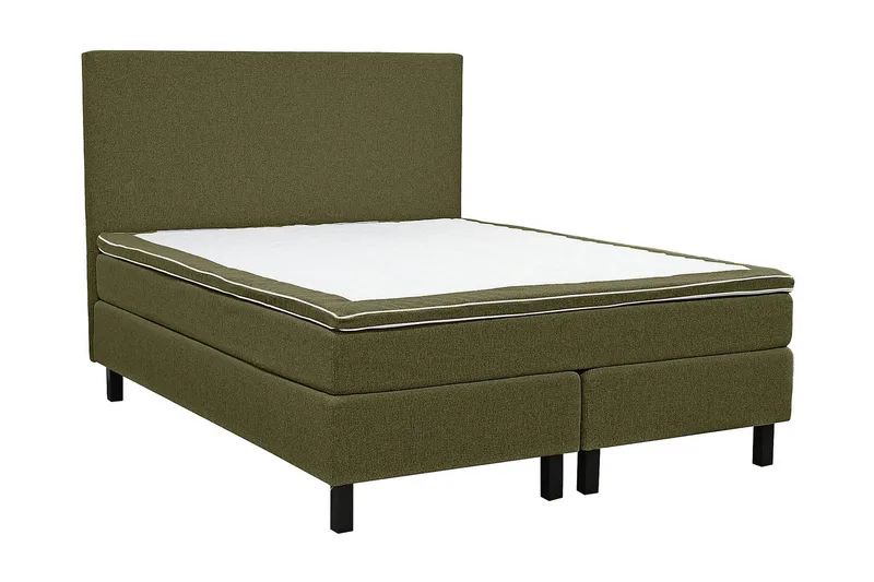 Princess Sengepakke – Kontinentalseng 140x200 cm med Topmadras med Fasthedsgrad Medium, Grøn