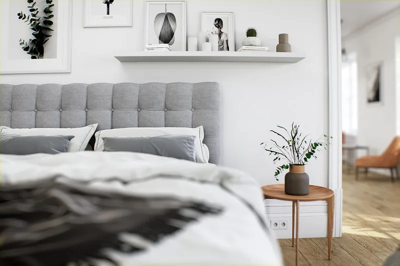 Royal Box Bed 120x200 - Lysegrå - Møbler - Senge - Kontinentalsenge