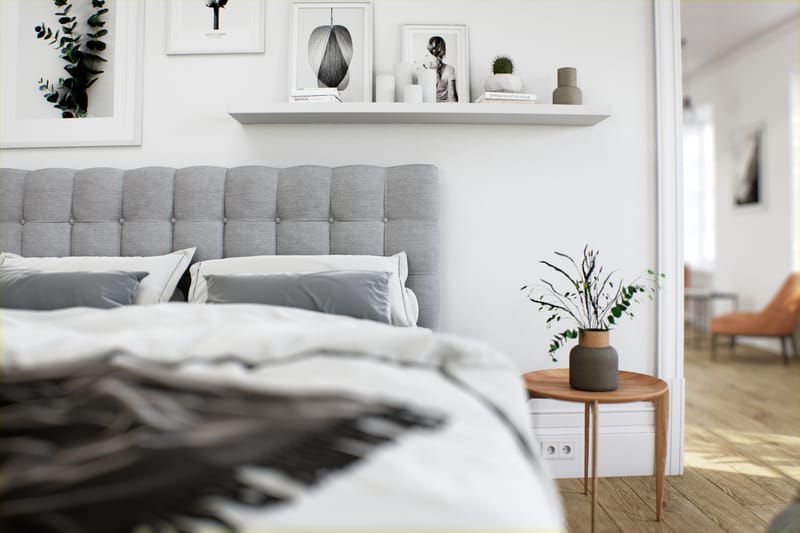 Royal Box Bed Komplet Sengepakke 80x200 - Lysegrå - Møbler - Senge - Boxmadras & boxseng