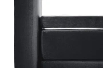 Royal Velvet komplet sengepakke 180x200 cm - Sort med drejede ben - Møbler - Senge - Komplet sengepakke