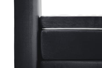Royal Velvet Komplet Sengepakke Fløjlseng 180x200 cm - Sort med høje sølvben - Møbler - Senge - Kontinentalsenge