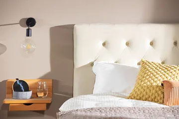 Royal Velvet Komplet Sengepakke Kontinentalseng 180x200 cm - Beige / Fløjl - Møbler - Senge - Komplet sengepakke