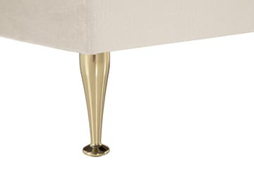 Royal Velvet komplet sengepakke med kontinentalseng 180x200 cm - Beige / Velour - Møbler - Senge - Komplet sengepakke
