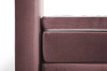 Royal Velvet Komplett Sengpakke 160x200 cm - Lyserød med Høje Guldben - Møbler - Senge - Komplet sengepakke