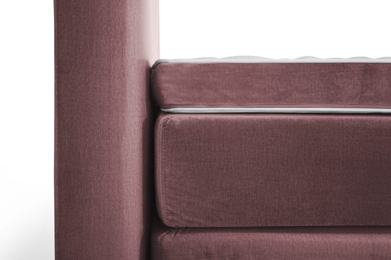 Royal Velvet Komplett Sengpakke 160x200 cm - Lyserød med Høje Guldben - Møbler - Senge - Komplet sengepakke