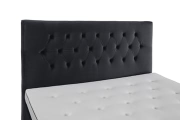 Royal Velvet kontinentalseng 160x200 cm - Sort - Møbler - Senge - Komplet sengepakke