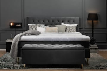 Royal Velvet kontinentalseng 210x210 cm - Mørkegrå - Møbler - Senge - Komplet sengepakke