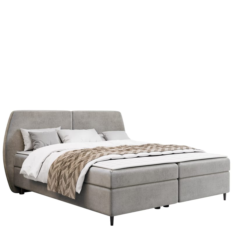 Rynricon Sengesæt Kontinentalseng 160x200 cm - Grå - Møbler - Senge - Komplet sengepakke