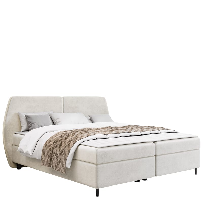 Rynricon Sengesæt Kontinentalseng 160x200 cm - Hvid - Møbler - Senge - Komplet sengepakke