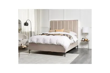 Sängram Beige 160x200 - Møbler - Senge - Seng med opbevaring