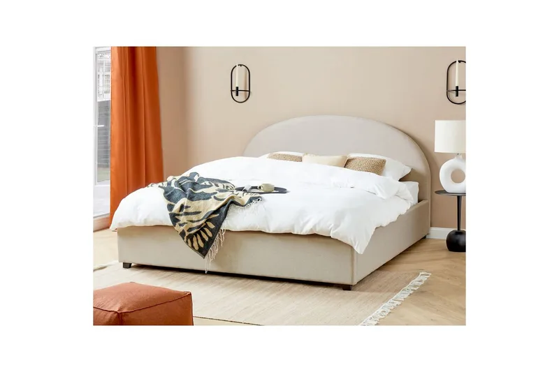 Sängram Beige 180x200 - Møbler - Senge - Seng med opbevaring