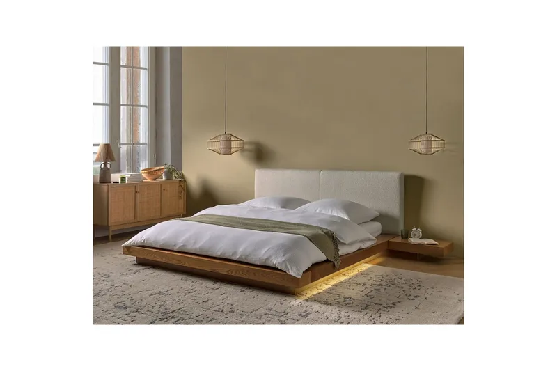 Sängram Light wood 160x200 - Møbler - Senge - Sengeramme & sengestel