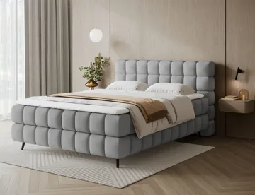 Sabeno sengepakke Bubblig kontinentalseng med opbevaring 140x200 cm - Calmora 04 - Møbler - Senge - Kontinentalsenge