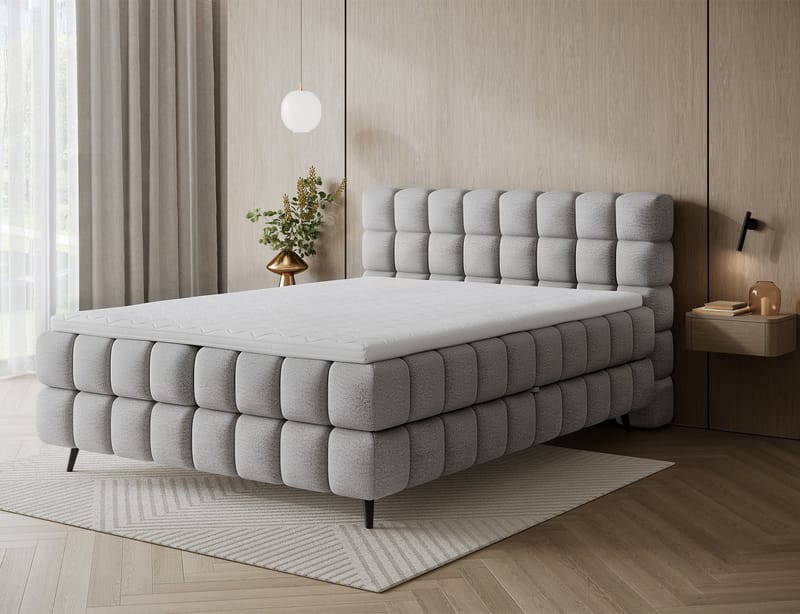 Sabeno sengepakke Bubblig kontinentalseng med opbevaring 140x200 cm - sort - Møbler - Senge - Kontinentalsenge