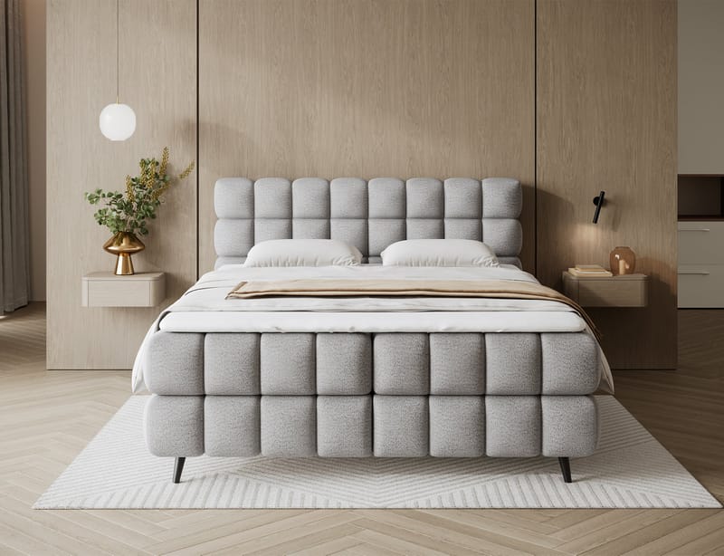 Sabeno sengepakke Bubblig kontinentalseng med opbevaring 140x200 cm - sort - Møbler - Senge - Kontinentalsenge