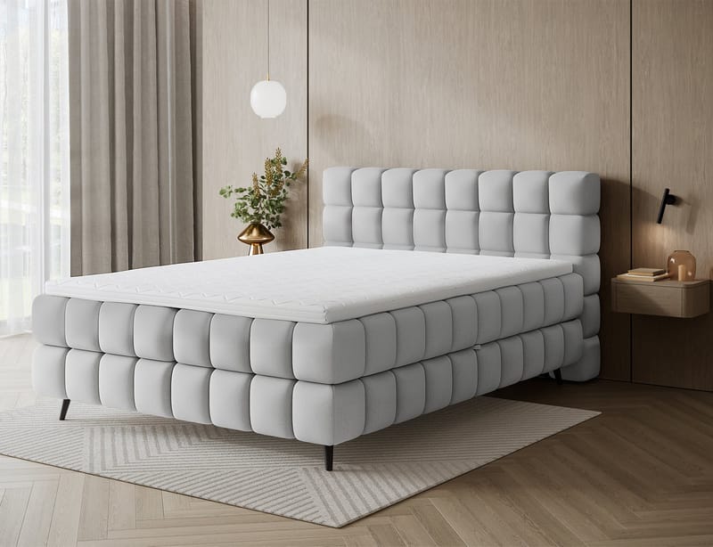 Sabeno sengepakke Bubblig kontinentalseng med opbevaring 140x200 cm - Tonall 03 - Møbler - Senge - Kontinentalsenge