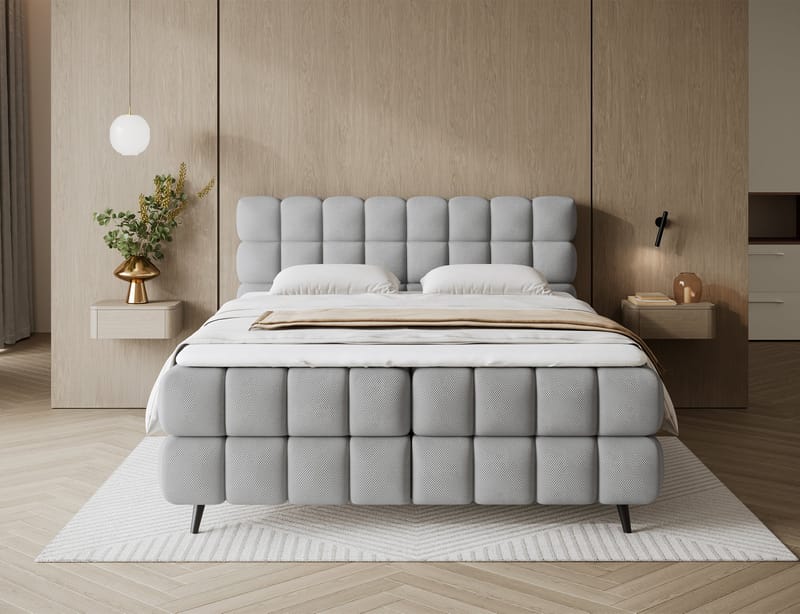 Sabeno sengepakke Bubblig kontinentalseng med opbevaring 180x200 cm - Calmora 04 - Møbler - Senge - Kontinentalsenge