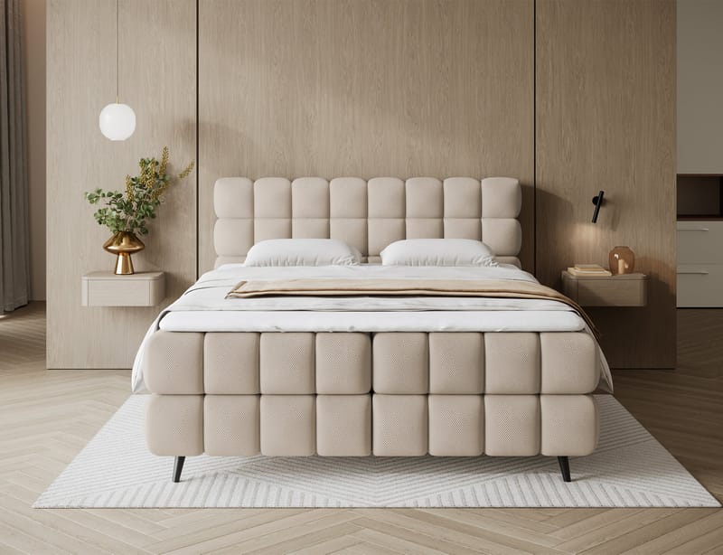Sabeno sengepakke Bubblig kontinentalseng med opbevaring 180x200 cm - Calmora 18 - Møbler - Senge - Kontinentalsenge