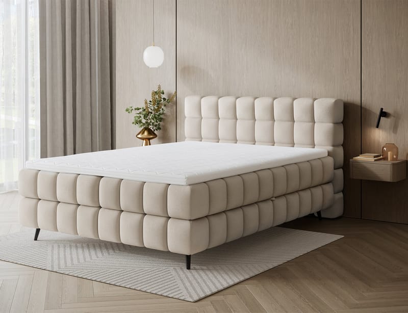 Sabeno sengepakke Bubblig kontinentalseng med opbevaring 180x200 cm - Calmora 18 - Møbler - Senge - Kontinentalsenge