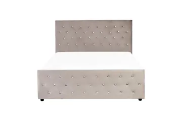 Saleux Sengeramme 140x200 cm - Taupe - Møbler - Senge - Sengeramme & sengestel