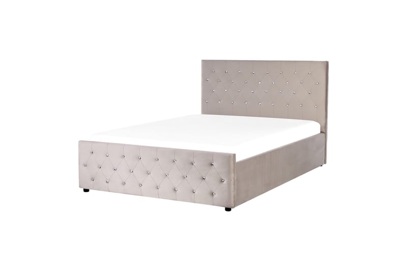 Saleux Sengeramme 140x200 cm - Taupe - Møbler - Senge - Sengeramme & sengestel