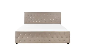 Saleux Sengeramme 180x200 cm - Taupe - Møbler - Senge - Sengeramme & sengestel