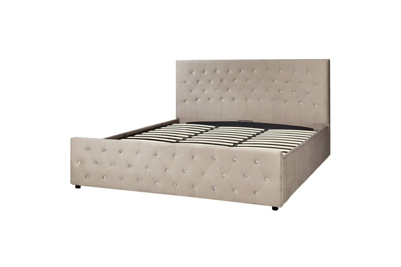 Saleux Sengeramme 180x200 cm, Taupe