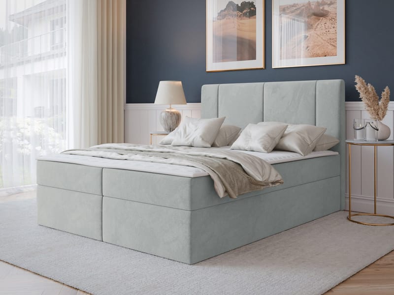 Salricus Kontinentalseng 140x200 cm med Opbevaring - Møbler - Senge - Kontinentalsenge