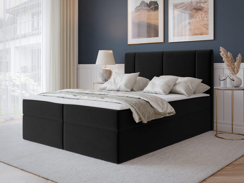 Salricus Kontinentalseng 160x200 cm med Opbevaring - Møbler - Senge - Kontinentalsenge