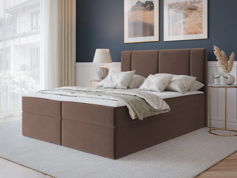 Salricus Kontinentalseng 160x200 cm med Opbevaring - Møbler - Senge - Kontinentalsenge