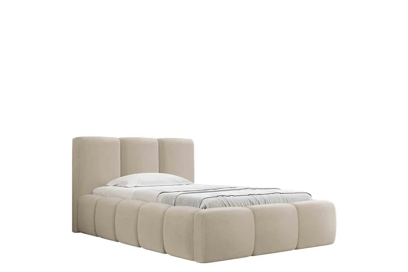 Salvenor Sengeramme med Opbevaring 90x200 cm - Beige - Møbler - Senge - Sengeramme & sengestel